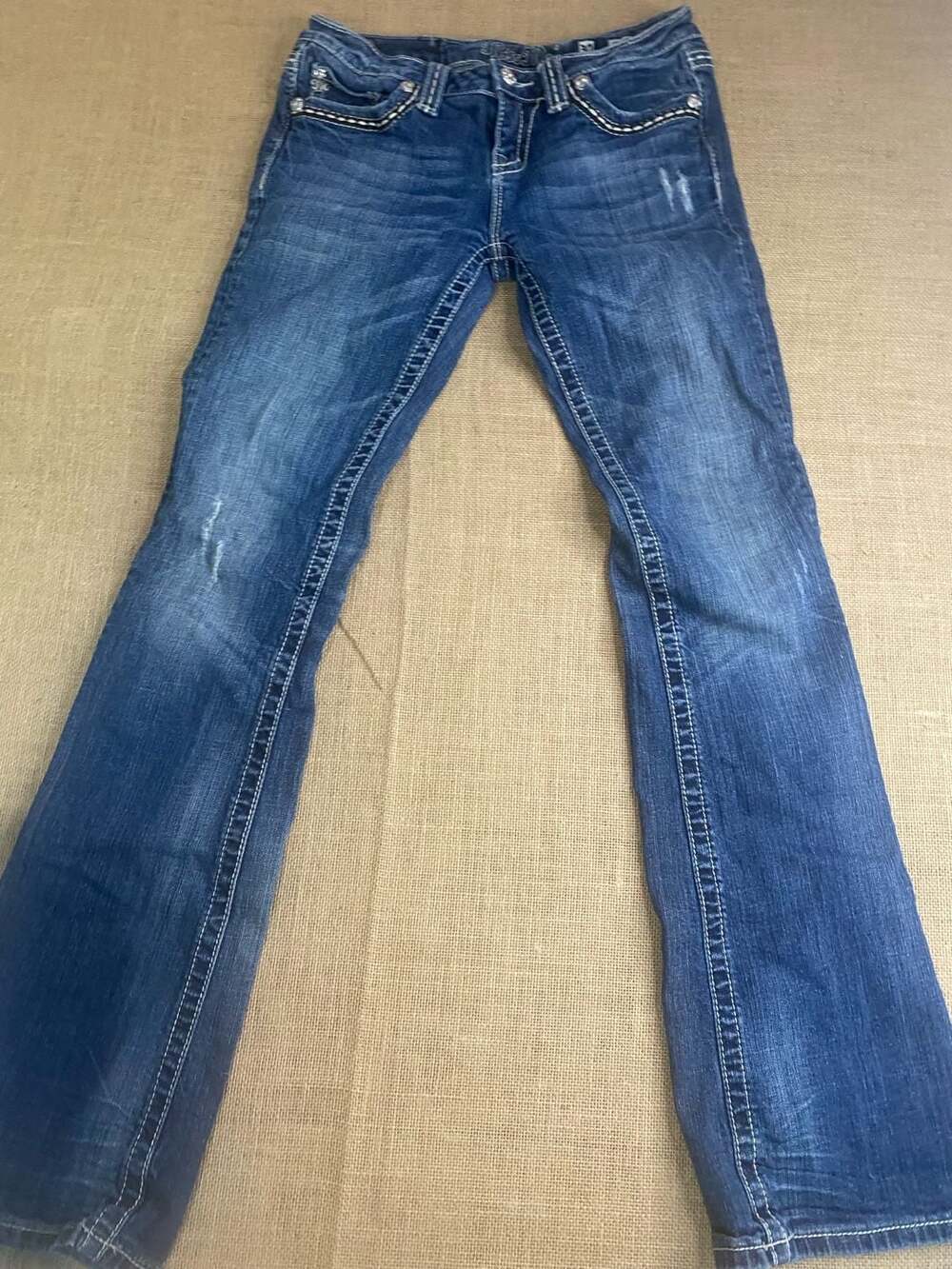 Miss Me Blue Bootcut Jeans - Picture 2 of 16